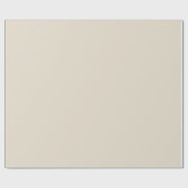 Elegante effen pastel boterbeige witte kleur cadeaupapier (Vlak)
