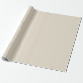 Elegante effen pastel boterbeige witte kleur cadeaupapier (Uitgerold)