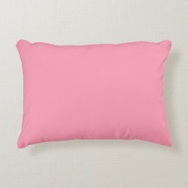 Elegante effen roze accent kussen