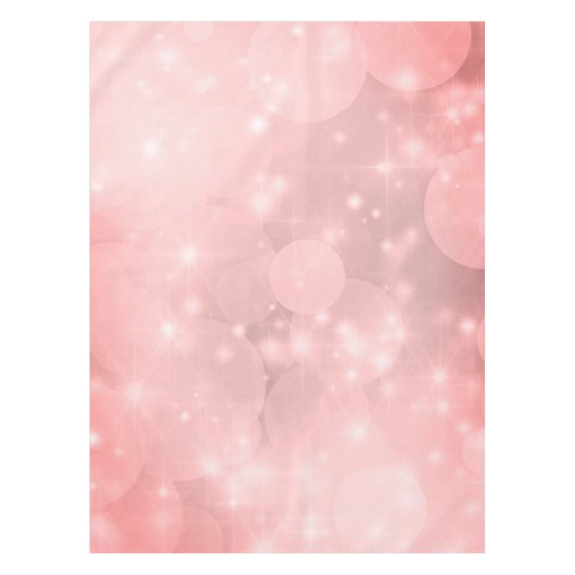 Elegante effen roze blush sprankeling tafelkleed (Voorkant)