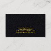 Elegante effen stijlvolle gouden kleur Premium Bla Visitekaartje (Achterkant)