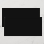 Elegante effen zwart (Voorkant / Achterkant)