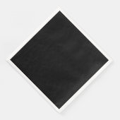 Elegante effen zwart servet (Hoek)