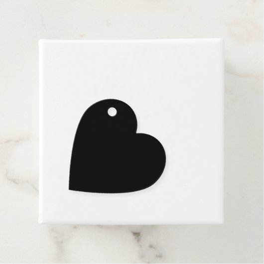 Elegante effen zwarte bedankjes labels (In situ)