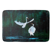 Elegante Egrets in Dance Badmat (Voorkant)