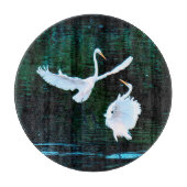 Elegante Egrets in Dance Snijplank (Voorkant)