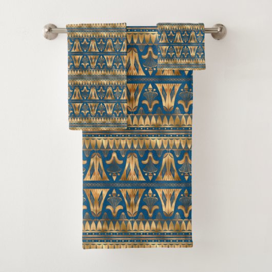 elegante Egypte betegelde patroon Badhanddoek Set Bad Handdoek (Insitu)
