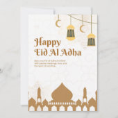 Elegante Eid Al-Adha Groetposter Kaart (Voorkant)