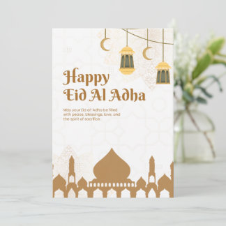 Elegante Eid Al-Adha Groetposter Kaart