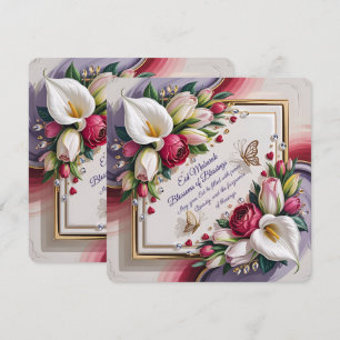 Elegante Eid Al Adha wenskaart met witte Calla Kaart