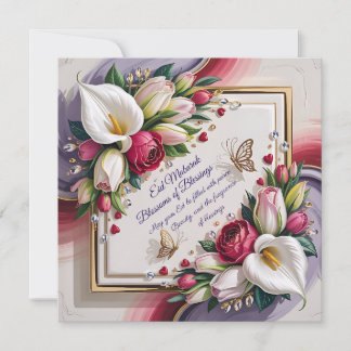 Elegante Eid Al Adha wenskaart met witte Calla Kaart