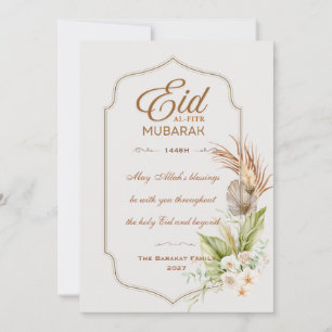 Elegante Eid al-Fitr Mubarak wenskaart Kaart