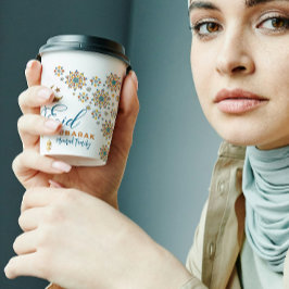 Elegante Eid Mubarak-calligrafie maan sterren Papieren Bekers