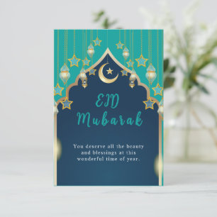 Elegante Eid Mubarak kaart