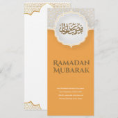 Elegante Eid Mubarak kaart (Voorkant / Achterkant)