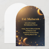 Elegante Eid-viering uitnodiging (Voorkant / Achterkant)