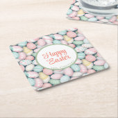 Elegante Eieren en aangepaste familienaam Kartonnen Onderzetters (Schuin)