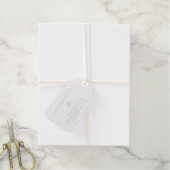 Elegante Eierschal Wit Hanukkah Goud Cadeaulabels (Met Koord)
