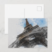Elegante Eiffeltoren Parijs Briefkaart – Frans (Voorkant / Achterkant)