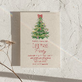 Elegante eigenzinnige kleurrijke kerstboom feest kaart