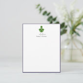 Elegante eikenhouten briefkaart (Staand voorkant)