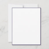 Elegante eikenhouten briefkaart (Achterkant)