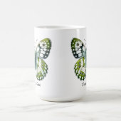 Elegante Eiland Marmer Vlinder Wrap Magische Mok (Midden)