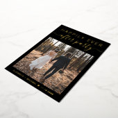 Elegante Eind goed, al goed bruiloftfeest Folie Uitnodiging (Gedraaid)