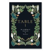 Elegante ekster Art Nouveau bruiloft uitnodiging Kaart (Achterkant)