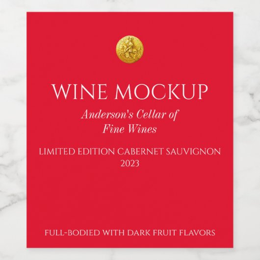 Elegante Elegant Elegant Custom Wine Labels Wijn Etiket (Enkel label)