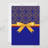 Elegante Elektrische Gitaar goud en marine blauw b Kaart (Achterkant)