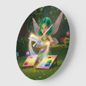 Elegante Elfen Bruiloftsshower Grote Klok (Hoek)