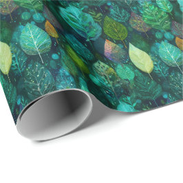 Elegante Elven Leaf D & D-Natuur Cadeaupapier