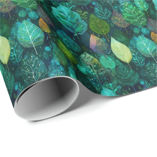 Elegante Elven Leaf D & D-Natuur Cadeaupapier (Rol Hoek)