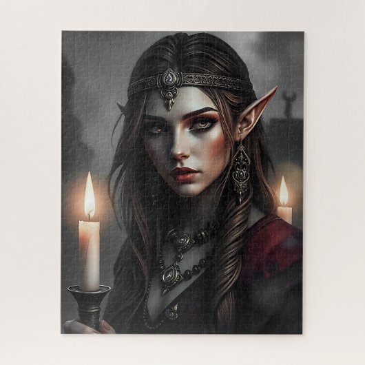 Elegante Elven Priesteres Jigsaw Puzzel (Verticaal)