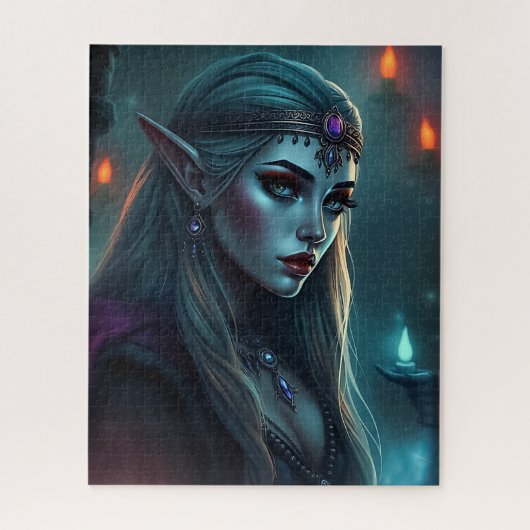 Elegante Elven Priesteres Jigsaw Puzzel (Verticaal)