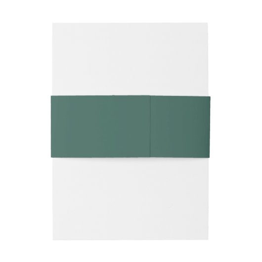 Elegante Emerald Belly Band Uitnodigingen Wikkel (Achterkant Voorbeeld)