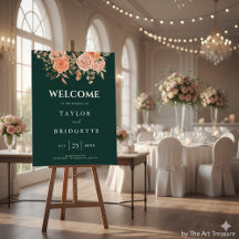Elegante Emerald Green Floral Fall Wedding Welkom