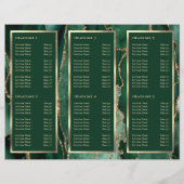 Elegante Emerald Green Gold Agaat Brochure (Achterkant)