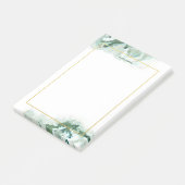 Elegante Emerald Green Ombre Marmer Gepersonalisee Post-it® Notes (Schuin)