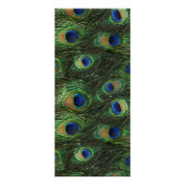 Elegante Emerald Green Peacock Rack Kaart (Achterkant)