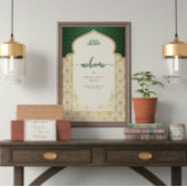 Elegante Emerald Islamitische bruiloft - Welkom Acryl Bord