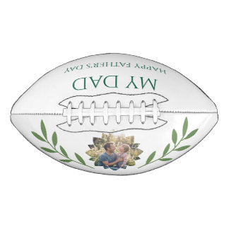 Elegante Emerald Ivy Vaderdag Aangepaste Foto American Football