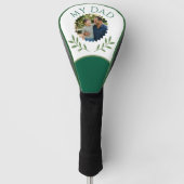 Elegante Emerald Ivy Vaderdag Aangepaste Foto Golfheadcover (Voorkant)