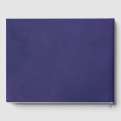 Elegante Emerald Paarse en gouden Script bruiloft Gastenboek (Achterkant)