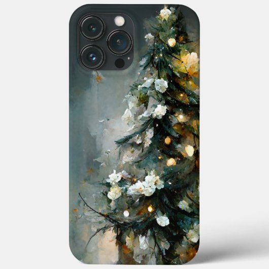 Elegante en artistieke kerstboom Case-Mate iPhone case (Achterkant)