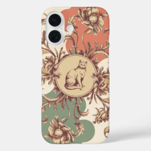 Elegante en artistieke voorstelling van een kat iPhone 16 hoesje