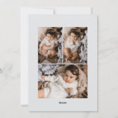 Elegante en botanische handgetekende kerstfoto feestdagenkaart (Achterkant)