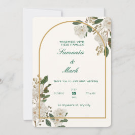 Elegante en  bruiloft uitnodiging Kaart