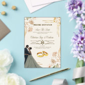 Elegante en bruiloft uitnodiging Kaarten (Insitu (Huwelijk))